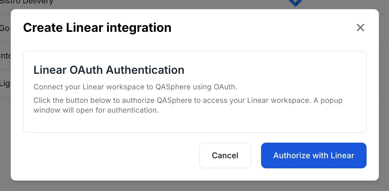Adding Linear Issue integration